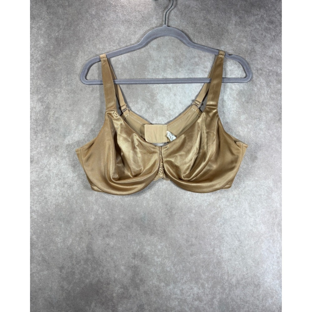 Soma Bra Womens 40D Tan Sensuous Sides Minimizer 3 Underwire Satin Full Coverage